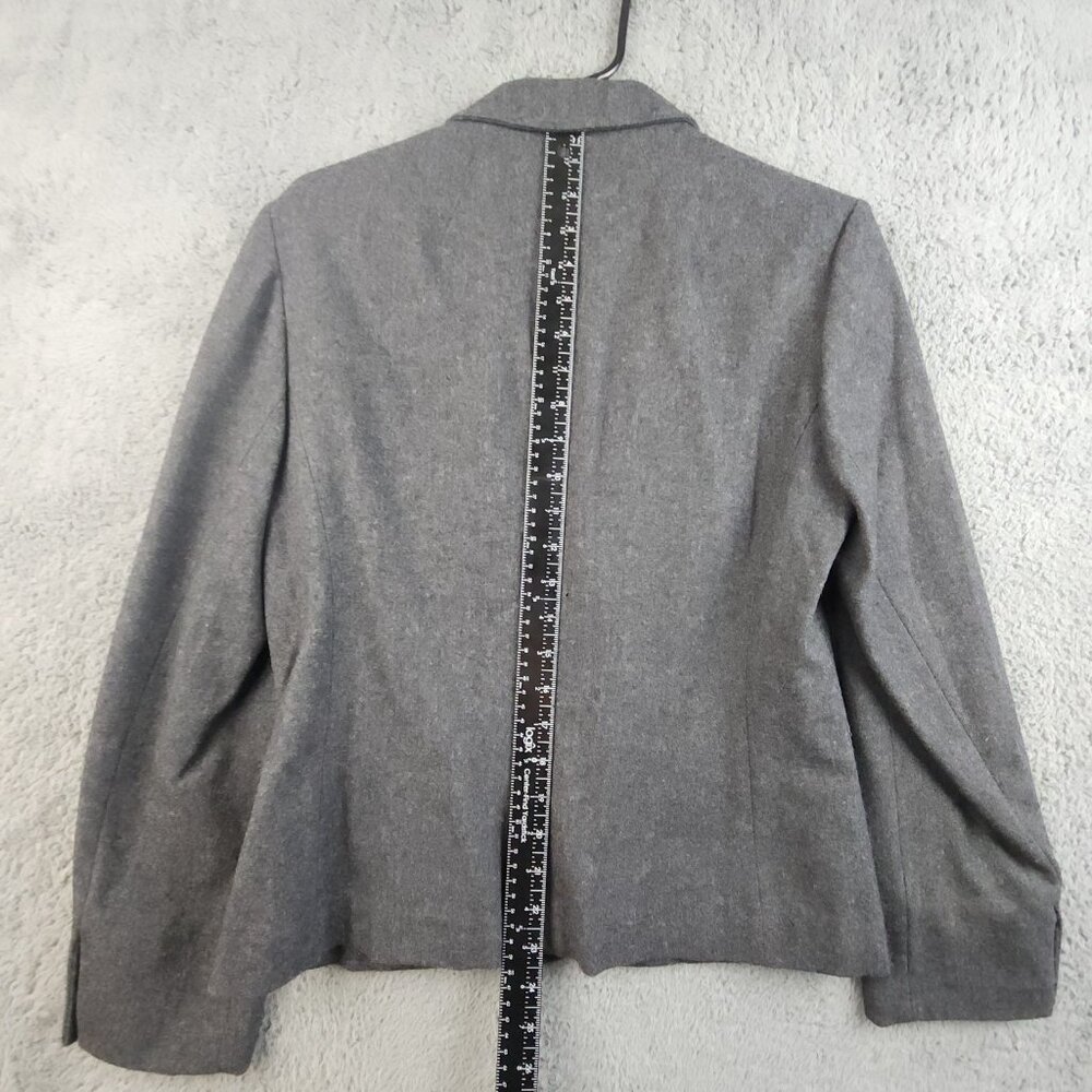 Vintage Pendleton Blazer Women 14 Gray Miss Virgin Wool Made in USA Suit Jacket - Picture 7 of 12